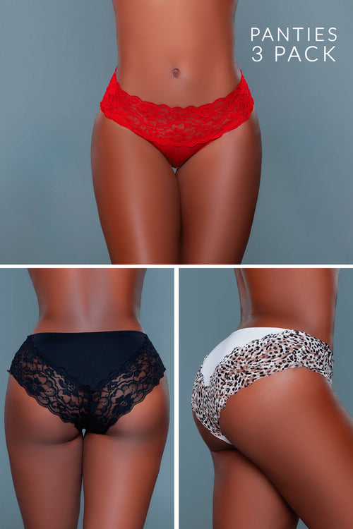 22103PK Arlo Bikini Panty 3 Pack-0